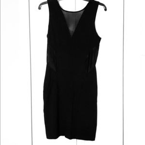 Black dress with mesh cut outs size small